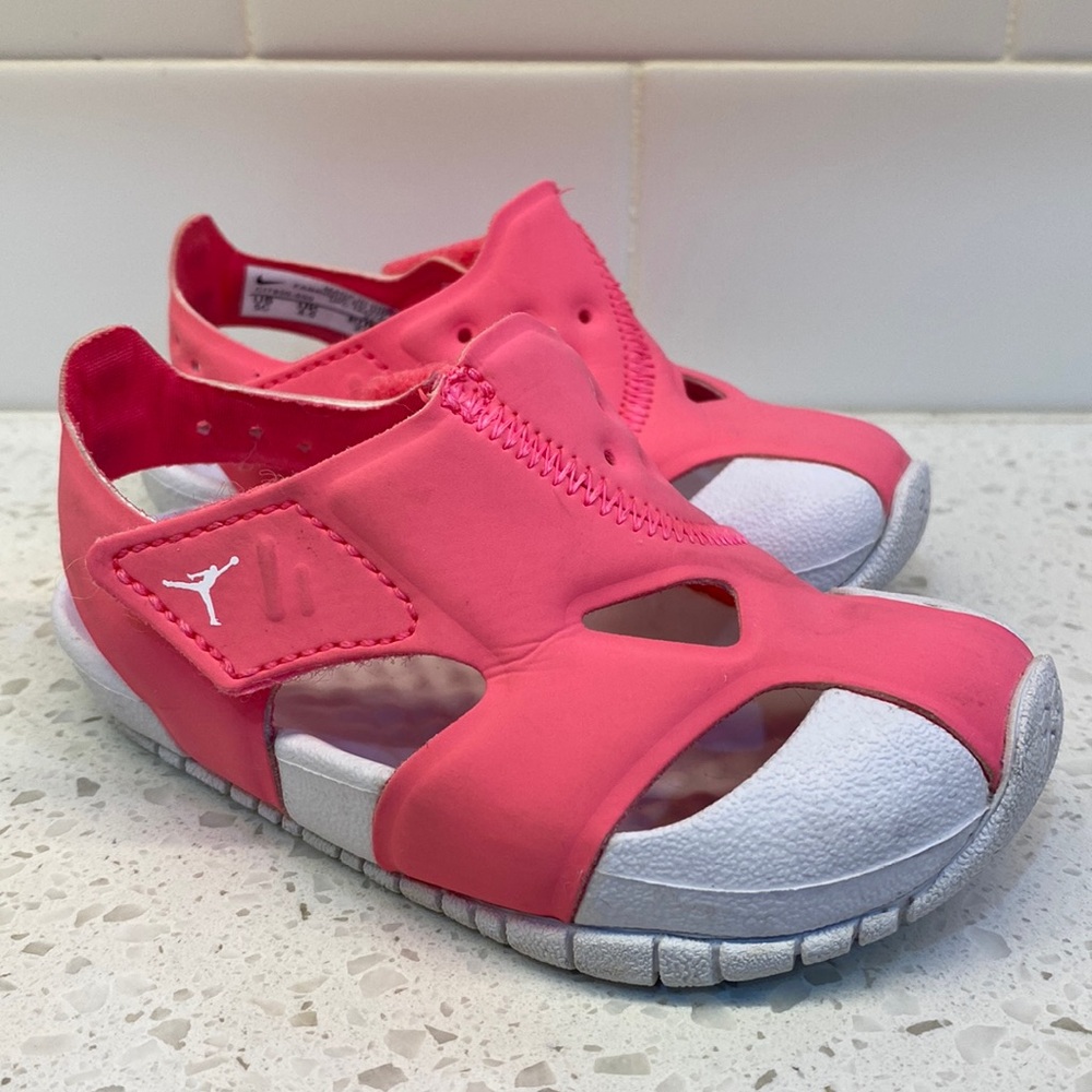 Jordan Baby Girls Neon Pink Water Sandal - Size 5C